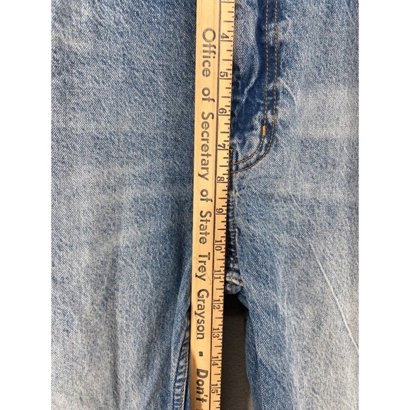 ASOS Design Jeans Womens Size 32x32 Straight Leg Blue Mid Rise Relaxed Fit - Picture 5 of 11